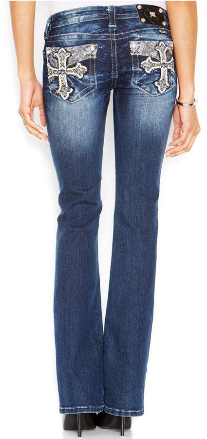 Miss Me Embellished Bootcut Jeans Medium Blue Wash Miss Me Skinny Jeans Denim Women Womens