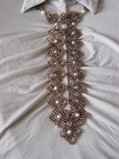 Галстук из бисера | Шитье Выкройки | ВКонтакте