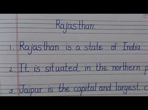 Lines About Rajasthan In English Line Essay On Rajasthan In