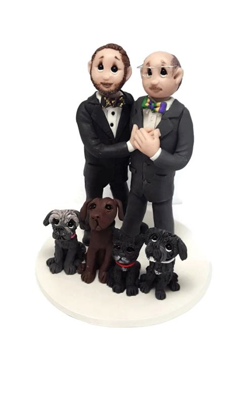 Custom Cake Topper Same Sex Couple Wedding Cake Topper Groom And Groom Cake Topper Mr And Mr