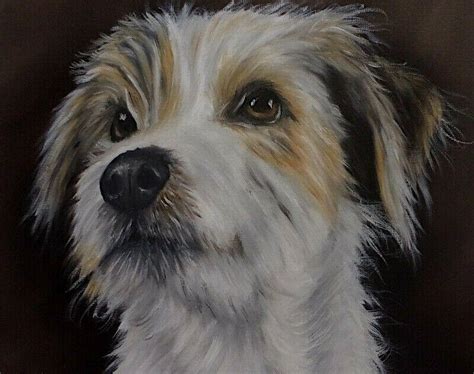 Original Dog Oil Painting Portrait | #2074604907