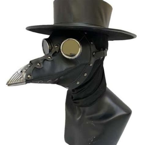 Black Plague Doctor Mask with Goggles - POP! Party Supply