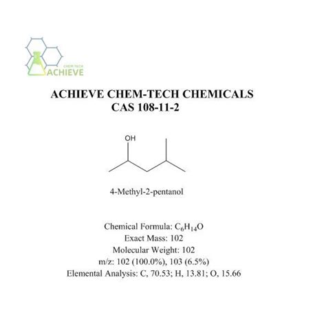 4 Methyl 2 Pentanol CAS 108 11 2 Suppliers Manufacturers Factory