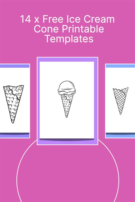 Get Creative With These 14 Free Ice Cream Cone Template Printables Artsydee Drawing