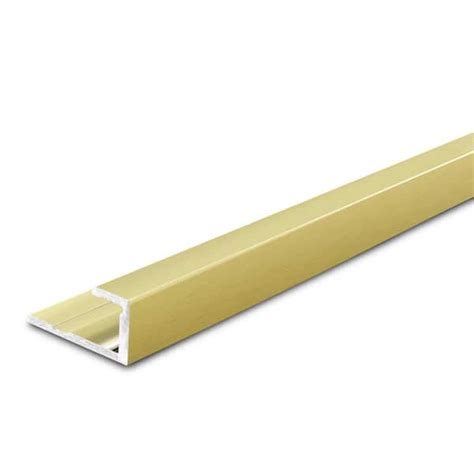 Reviews For Trimmaster Satin Gold 55 Mm X 84 In Aluminum Square Cap Floor Transition Strip