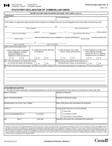 Statutory Declaration Form Fillable Printable Pdf Forms