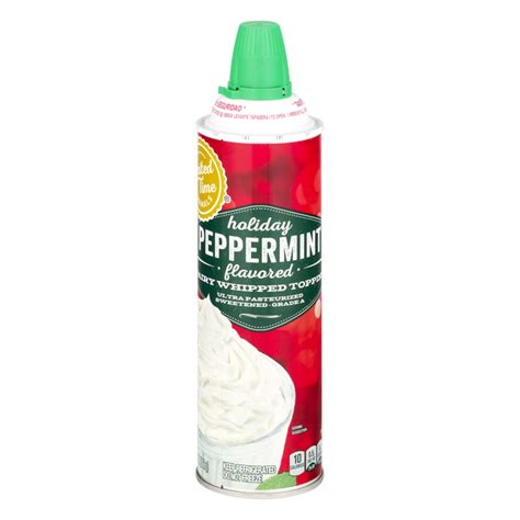 Save On Our Brand Limited Time Dairy Whipped Topping Peppermint Aerosol