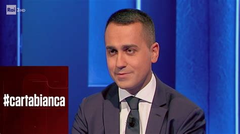 Intervista A Luigi Di Maio Prima Parte Cartabianca