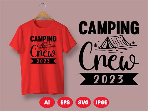 Camping T Shirt Design20 Graphic By Niranjon603 · Creative Fabrica