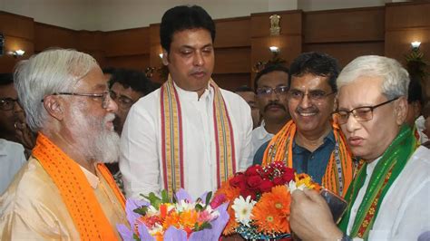 Bjp Top Brass Decided To Elevate Manik Saha As Tripura Cm After Much Considerations Senior Leader