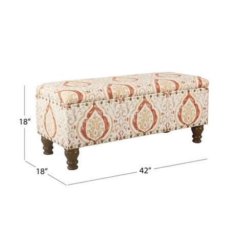 Copper Grove Muscari Upholstered Storage Bench With Nailhead Trim On