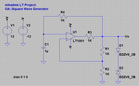 Digital Square Wave Generator Circuit Diagram Circuit Proteu