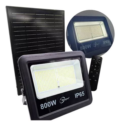 Reflector Solar Led 800w Potente Panel Y Control Remoto Hd Meses Sin