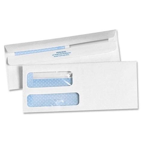 Quality Park Redi Seal Envelope X Double Window White