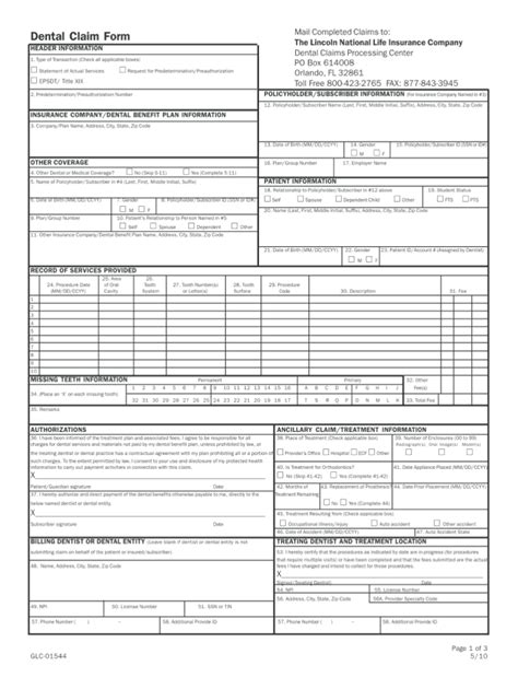 Ada Dental Claim Form Fillable Fillable Form 2024