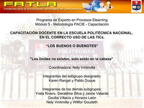 Propuesta De Capacitacion Docente PPT