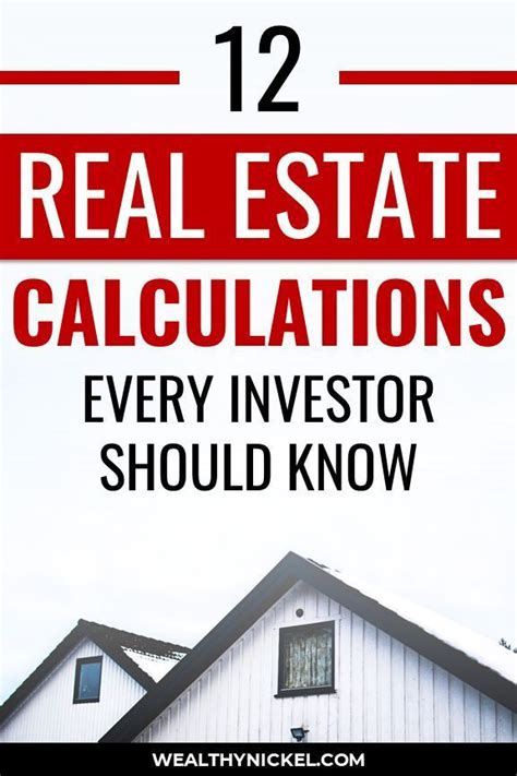 12 Real Estate Investment Calculations Every Investor Should Know