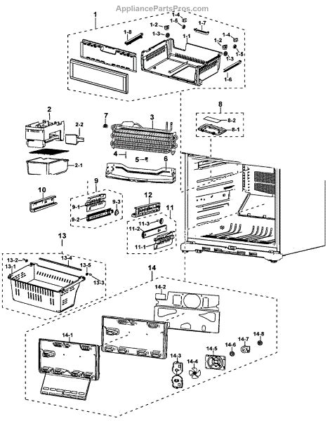 Parts For Samsung Rf197acrsxaa Freezer Parts