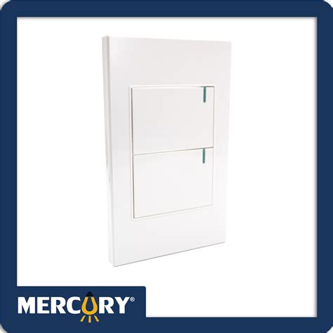 Interruptor Doble Conmutable Mercury Premium White Luminaplus