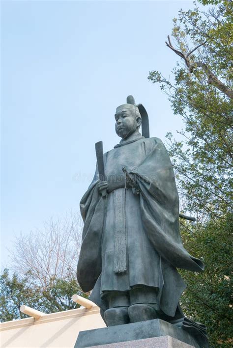 Toyotomi Hideyori Statue At Tamatsukuri Inari Shrine In Osaka Japan