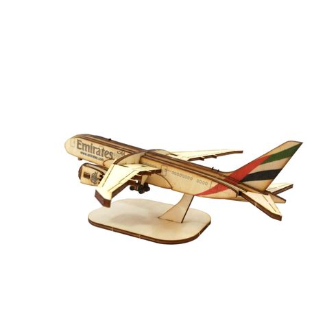 Emirates 787 Dreamliner Airplane 3D Wooden Puzzles Laser Art - Etsy