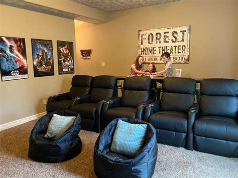 Basement Home Theater Makeover Ideas Chaylor Mads Home Theater