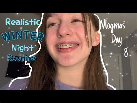 Realistic Winter Night Routine Vlogmas Day Youtube