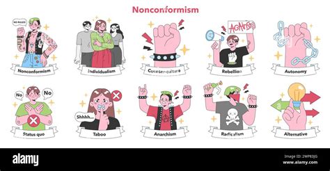 Nonconformism Set Expressions Of Individualism And Rebellion Break