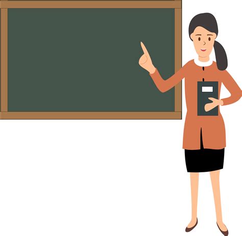 ilustracion de  hembra profesor ensenando en frente de el clase