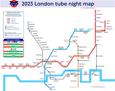 Printable London Tube Map 2023