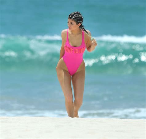 Kylie Jenner In Pink Swimsuit 14 Gotceleb