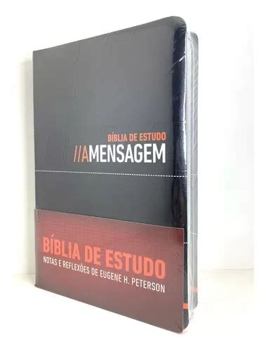 B Blia De Estudo A Mensagem Luxo Preta Parcelamento Sem Juros