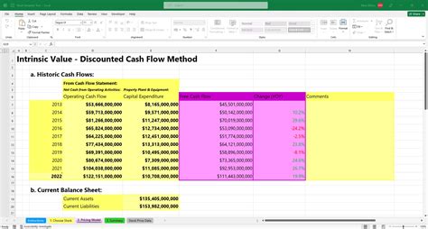 Stock Intrinsic Value Calculator Etsy