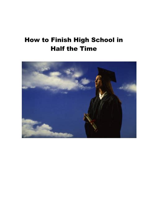 How to Finish High School in Half the Time - Homeschool.com