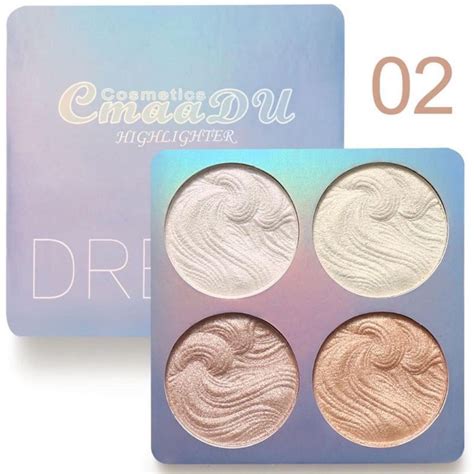 Cmaadu Highlighter Palette Dream Warna Baked Highlightter Powder