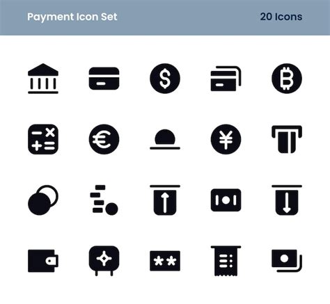 Premium Vector Payments Icons Set