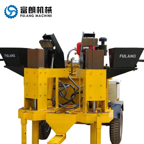 M7mi Twin Earth Brick Moulding Machine Mobile Clay Brick Making Machine