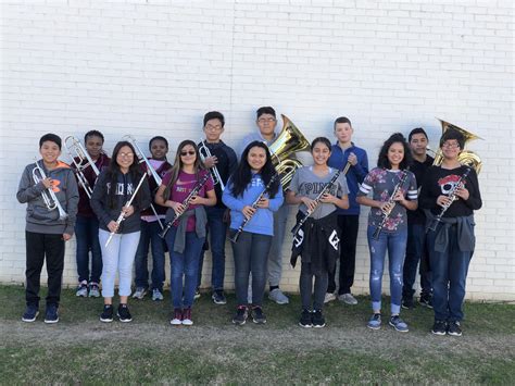 Tenaha Middle School Band Students Earn Region Honors