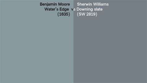 Benjamin Moore Water S Edge Vs Sherwin Williams Downing Slate