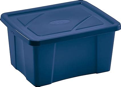 Mondex PLS414 26 Boîte de Rangement avec Couvercle Plastique Bleu 45 x