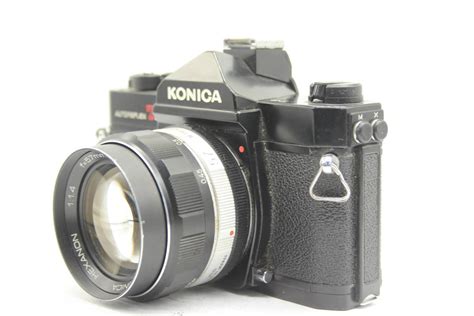 【傷や汚れあり】★実用品★ コニカ Konica Autoreflex T3 ブラックボディ Hexanon 57mm F14 ボディレンズ