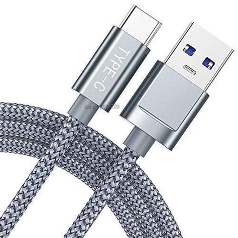 Snowkids USB към USB C 3 0 кабел QC 60 W за бързо зареждане найлонова