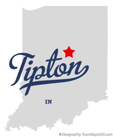 Map of Tipton, IN, Indiana