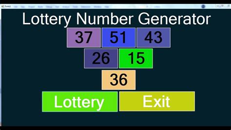 How To Create A Lottery Number Generator With Random Function In Visual