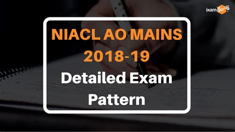 Niacl Ao Mains 2018 19 Detailed Exam Pattern