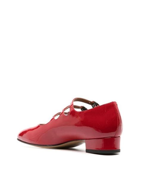 CAREL PARIS Ariana Patent-leather Shoes in Red | Lyst