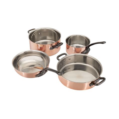 Matfer Bourgeat Piece Cookware Set Stainless Steel Copper W