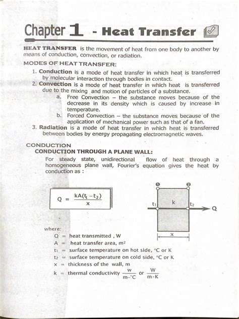 Heat Transfer Equations | PDF