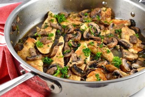 Chicken And Mushrooms In Garlic Wine Sauce Recipe 3 Points Laaloosh