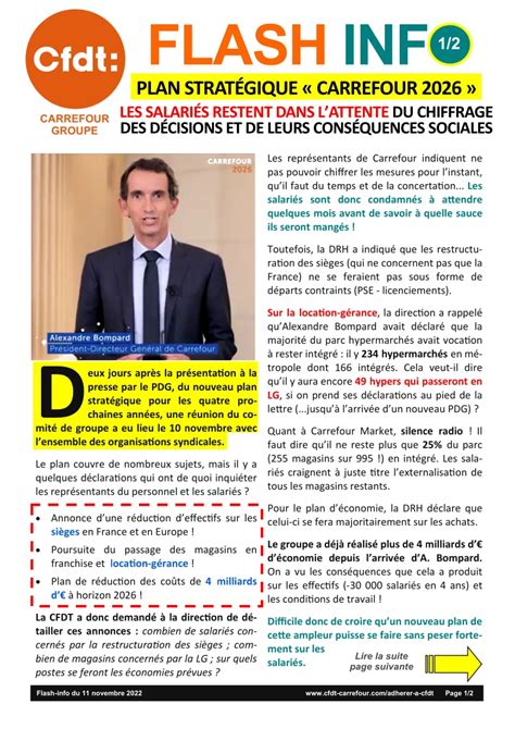 Plan Stratégique 2026 Cfdt Coordination Carrefour